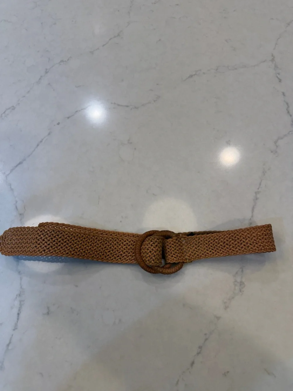 J. Crew Braided Leather Double-Ring Belt in Tan - Picture 3 of 5